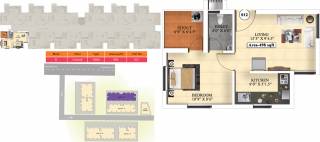 Vijay Raja Ideal Homes (1BHK+1T (498 sq ft) 498 sq ft)