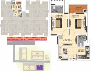 Vijay Raja Ideal Homes (2BHK+2T (619 sq ft) 619 sq ft)