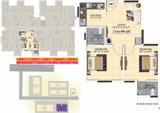 Vijay Raja Ideal Homes (2BHK+2T (650 sq ft) 650 sq ft)