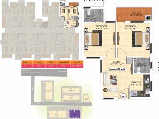 Vijay Raja Ideal Homes (2BHK+2T (670 sq ft) 670 sq ft)