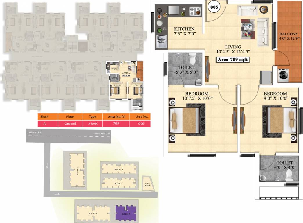 Vijay Raja Ideal Homes (2BHK+2T (709 sq ft) 709 sq ft) Vijay Raja Ideal Homes (2BHK+2T (709 sq ft) 709 sq ft)