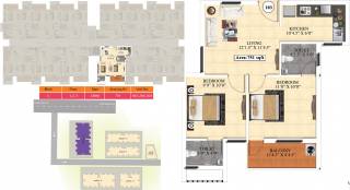 Vijay Raja Ideal Homes (2BHK+2T (751 sq ft) 751 sq ft)