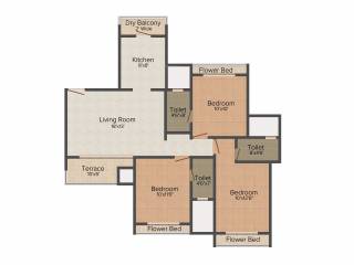 RNA NG Grand Plaza Phase I (3BHK+3T (720 sq ft) 720 sq ft)