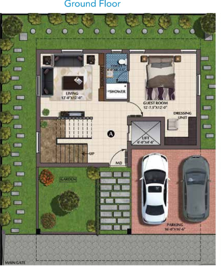 the wave Floor Plan Ground Floor Plan