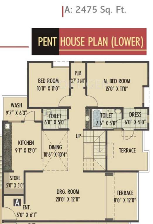 Satyam Satatya Heights (3BHK+3T (2,475 sq ft) 2475 sq ft)
