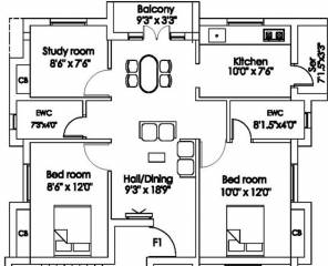 Vinod Orchid (3BHK+2T (1,380 sq ft) 1380 sq ft) Vinod Orchid (3BHK+2T (1,380 sq ft) 1380 sq ft)