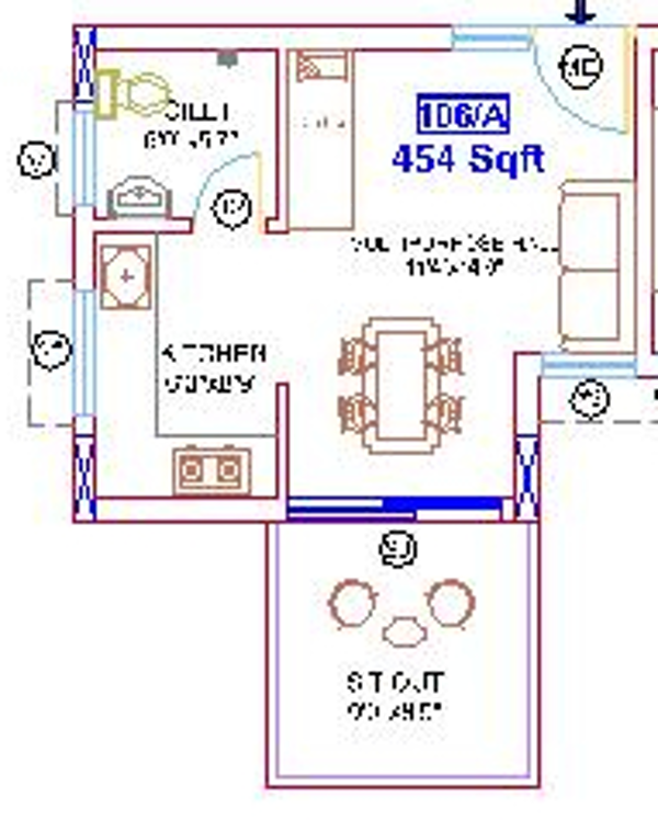 Saket Pranamam (1RK+1T (454 sq ft) 454 sq ft)