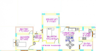 Saket Pranamam (2BHK+1T (979 sq ft) 979 sq ft) Saket Pranamam (2BHK+1T (979 sq ft) 979 sq ft)
