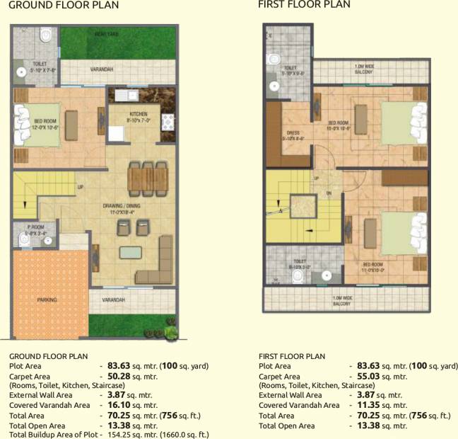 Gaursons 2nd Park View (3BHK+4T (1,660 sq ft) + Pooja Room 1660 sq ft)