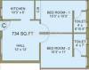 Mahalakshmi Flats (2BHK+2T (734 sq ft) 734 sq ft)