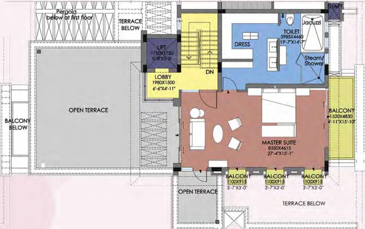 the hibiscus Floor Plan Terrace Floor Plan