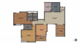 Paranjape Azure A C D E And F (3BHK+3T (843.46 sq ft) 843.46 sq ft)