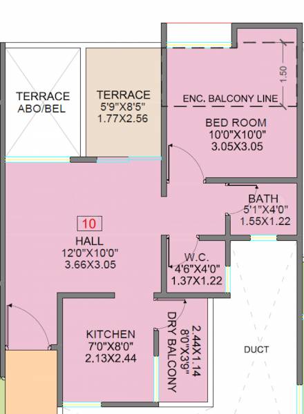 floorPlan of Majestique Manhattan
