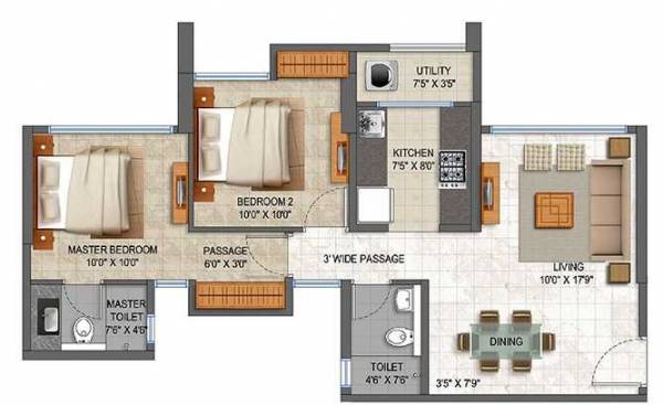  splendora-platino-d Floor Plan Floor Plan