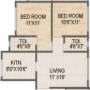 Floor Plan (2BHK+2T) Joy Shanti Jeevan Floor Plan (2BHK+2T)