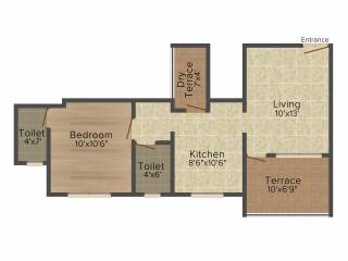 Colosseum Irene (1BHK+1T (363 sq ft) 363 sq ft)