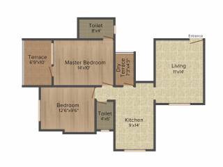 Colosseum Irene (1BHK+1T (368 sq ft) 368 sq ft)
