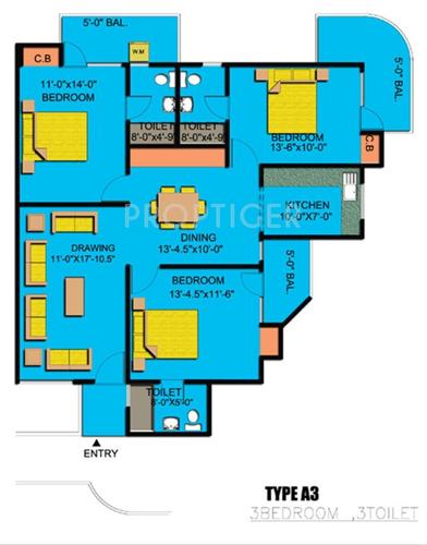 Express Garden (3BHK+3T (1,650 sq ft) 1650 sq ft) Express Garden (3BHK+3T (1,650 sq ft) 1650 sq ft)