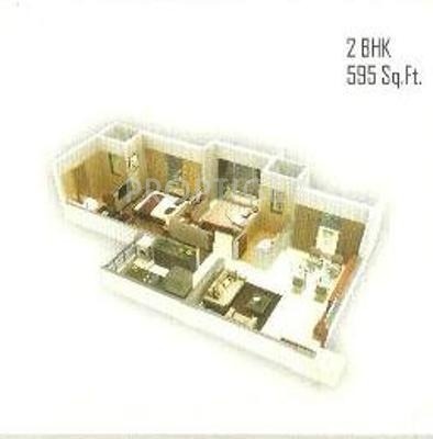 Morya Mandar Avenue F II (2BHK+2T (890 sq ft) 890 sq ft)