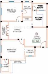 Sekaran Sun Glow (2BHK+2T (990 sq ft) 990 sq ft) Sekaran Sun Glow (2BHK+2T (990 sq ft) 990 sq ft)