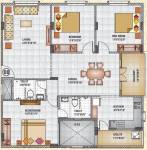 Green New Heaven (3BHK+2T (1,540 sq ft) 1540 sq ft)