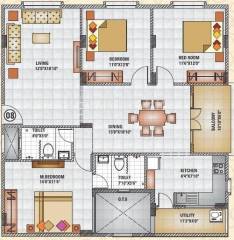 Green New Heaven (3BHK+2T (1,540 sq ft) 1540 sq ft)