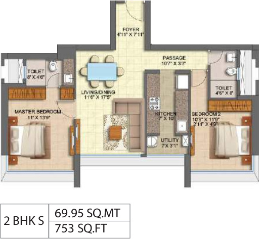 Runwal Forest Tower 1 To 4 (2BHK+2T (752.94 sq ft) 752.94 sq ft) Runwal Forest Tower 1 To 4 (2BHK+2T (752.94 sq ft) 752.94 sq ft)