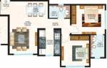 floorPlan of Sheth Vasant Oasis Zinnia Bldg 17