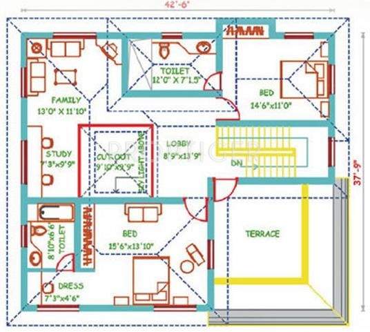 Shree Egret Park (3BHK+4T (3,319 sq ft)   Study Room 3319 sq ft)