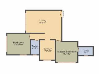 ACME Stadium View (2BHK+2T (718.71 sq ft) 718.71 sq ft) ACME Stadium View (2BHK+2T (718.71 sq ft) 718.71 sq ft)
