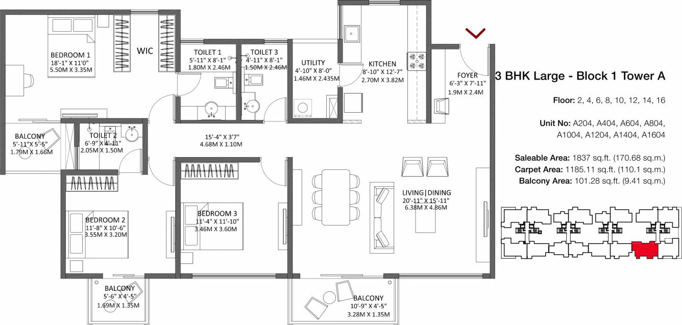 Godrej Air (3BHK+3T (1,837 sq ft) 1837 sq ft) Godrej Air (3BHK+3T (1,837 sq ft) 1837 sq ft)