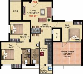 StepsStone Viktaa (3BHK+2T (1,105 sq ft) + Pooja Room 1105 sq ft) StepsStone Viktaa (3BHK+2T (1,105 sq ft) + Pooja Room 1105 sq ft)