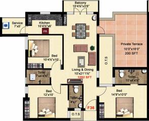 StepsStone Viktaa (3BHK+3T (1,282 sq ft) + Pooja Room 1282 sq ft) StepsStone Viktaa (3BHK+3T (1,282 sq ft) + Pooja Room 1282 sq ft)