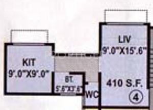 Abrol Krishna Yashodhan (1BHK+1T (410 sq ft) 410 sq ft)
