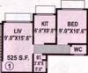 Abrol Krishna Yashodhan (1BHK+1T (525 sq ft) 525 sq ft)