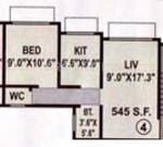 Abrol Krishna Yashodhan (1BHK+1T (545 sq ft) 545 sq ft)