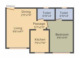 Raj Arcades Kalpavruksh Heights (1BHK+2T (426.04 sq ft) 426.04 sq ft) Raj Arcades Kalpavruksh Heights (1BHK+2T (426.04 sq ft) 426.04 sq ft)