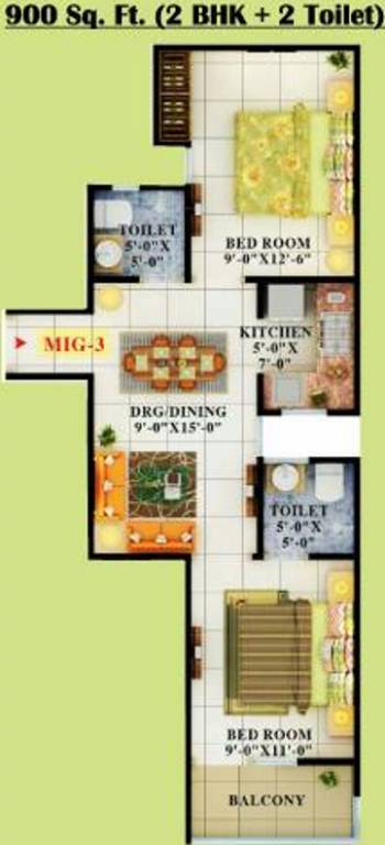 APS Gold Homes (2BHK+2T (900 sq ft) 900 sq ft) APS Gold Homes (2BHK+2T (900 sq ft) 900 sq ft)