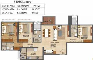 Runwal Bliss Wing C (3BHK+3T (1,171.11 sq ft) 1171.11 sq ft) Runwal Bliss Wing C (3BHK+3T (1,171.11 sq ft) 1171.11 sq ft)