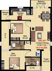 StepsStone Viktaa (2BHK+2T (996 sq ft) + Pooja Room 996 sq ft) StepsStone Viktaa (2BHK+2T (996 sq ft) + Pooja Room 996 sq ft)