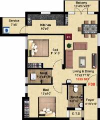 StepsStone Viktaa (2BHK+2T (1,025 sq ft) + Pooja Room 1025 sq ft) StepsStone Viktaa (2BHK+2T (1,025 sq ft) + Pooja Room 1025 sq ft)