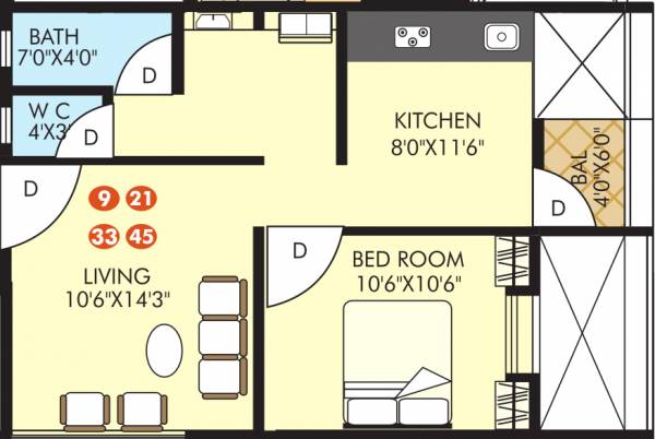  chintamani-gladiola-paradise Floor Plan Floor Plan