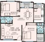 Chitrakut Environs (2BHK+2T (1,185 sq ft) 1185 sq ft) Chitrakut Environs (2BHK+2T (1,185 sq ft) 1185 sq ft)