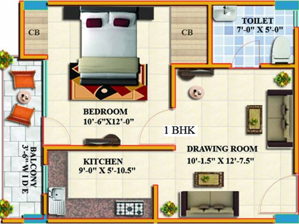 Alankar Vally (1BHK+1T (575 sq ft) 575 sq ft)