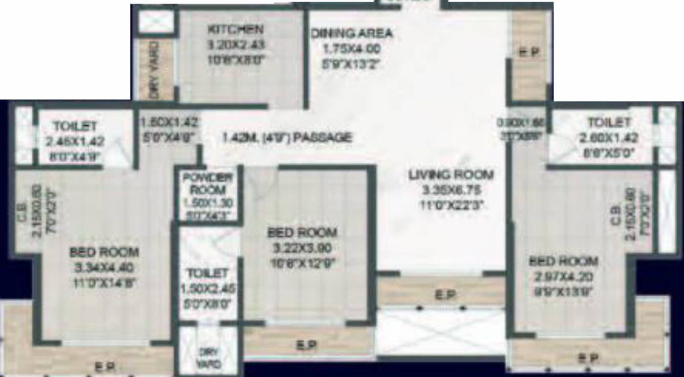 Floor Plan  raj tattva wing a b and e Floor Plan Floor Plan