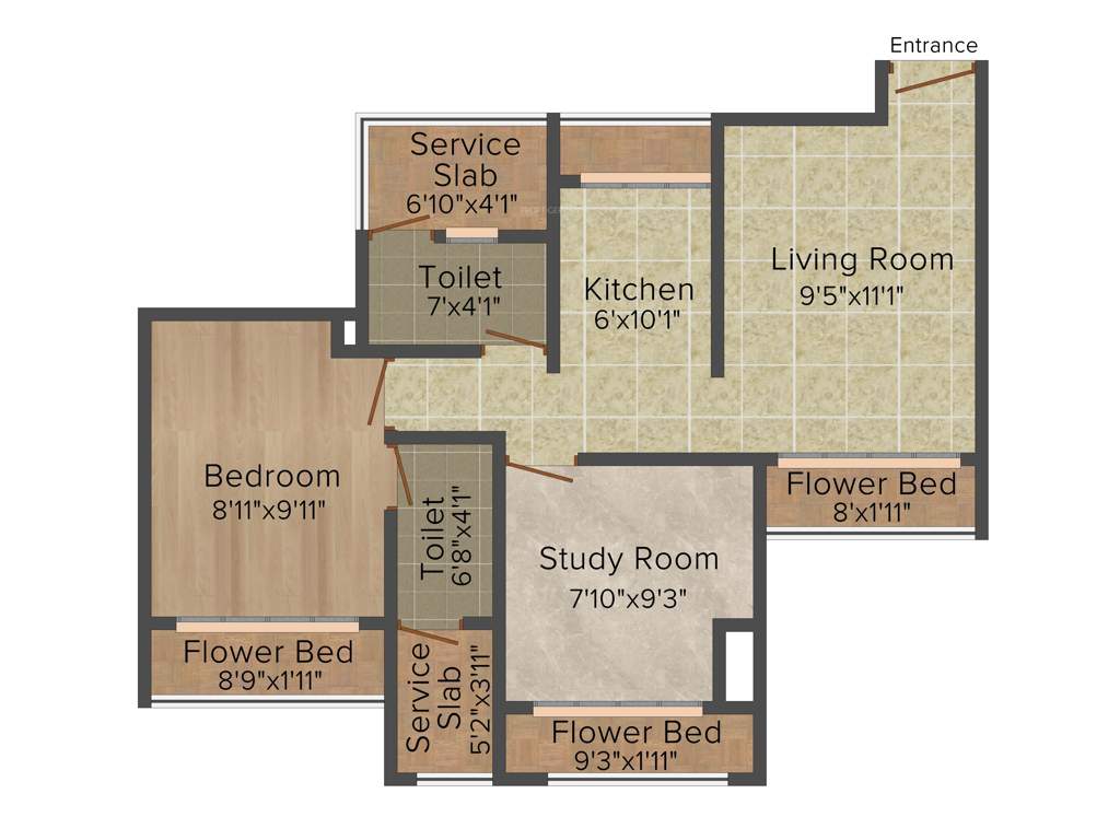Suresh Kashinath Haware Haware Paradise (2BHK+2T (571.24 sq ft) 571.24 sq ft)