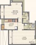 floorPlan of Green Avenue 1B