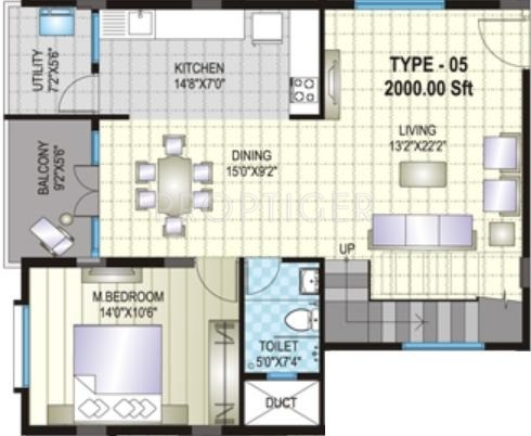 SLV Pride (3BHK+3T (2,000 sq ft) 2000 sq ft)