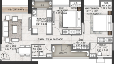  azziano-wing-j Floor Plan Floor Plan