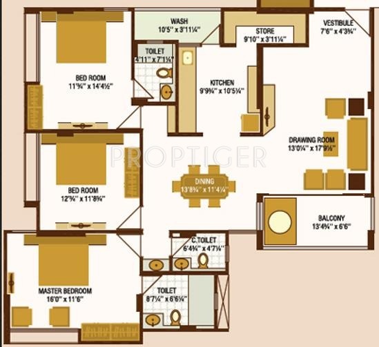 JP Iscon Heights (3BHK+3T (2,096 sq ft) 2096 sq ft) JP Iscon Heights (3BHK+3T (2,096 sq ft) 2096 sq ft)